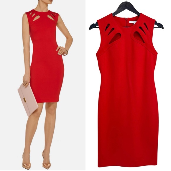 Diane Von Furstenberg Sidra Cutout Midi Dress - Picture 1 of 16